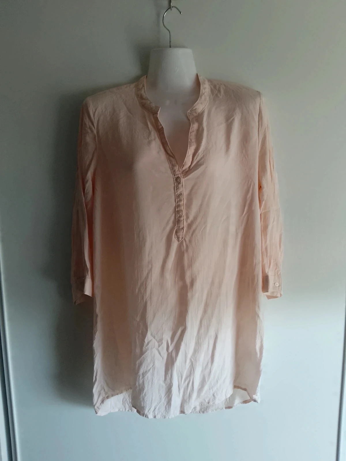 Tunique légère en viscose taille 42 rose pâle
